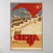 Odessa Russland UdSSR Vintage Travel Poster Ad Ret (Vorne)