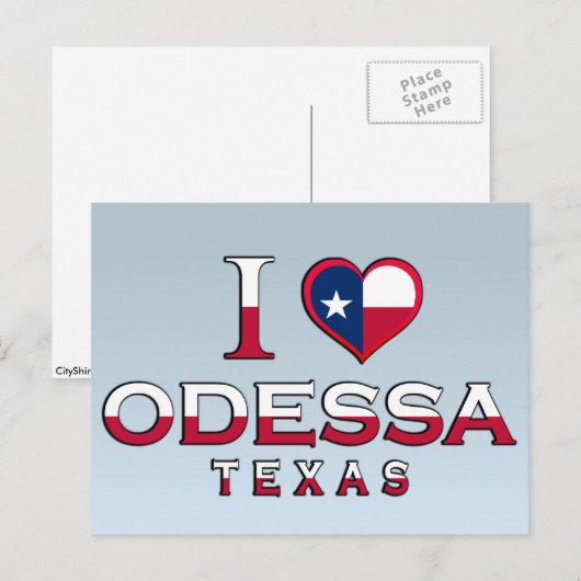 Odessa, Texas Postkarte (Vorne/Hinten)