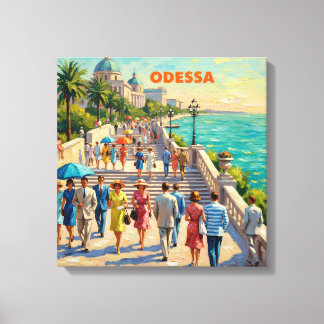Odessa Ukraine Seaside Promenade Canvas Art Leinwanddruck