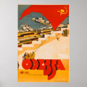 Odessa Ukraine Vintage Travel Poster (Vorne)