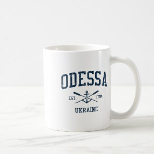 Odessa Vintage Marine Kreuzruder und Bootsanker Kaffeetasse