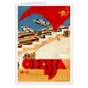 Odessa Vintage Travel Poster der Sowjetunion - Wie