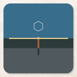 ODESZA ein Moment-getrennt Minimalistischer Rechteckiger Pappuntersetzer