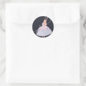 Odette Barbie swan Lake Runder Aufkleber (Tasche)