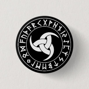 Odhroerir Rune-Schild Button