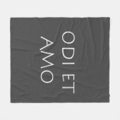 Odi et amo fleecedecke (Vorderseite (Horizontal))