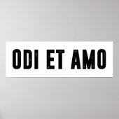Odi et amo poster (Vorne)