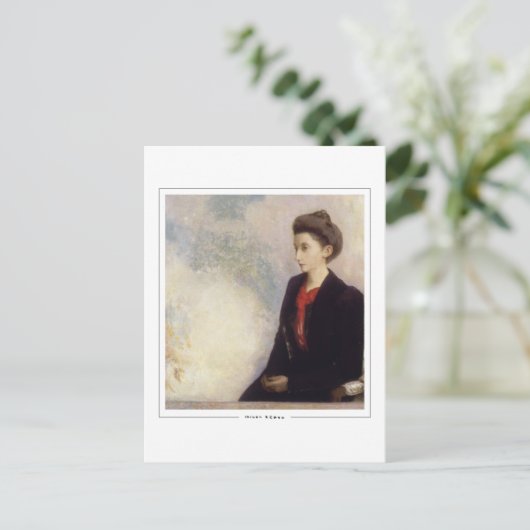 Odilon Redon #14 - Fine Art Postcard Postkarte (Stehend Vorderseite)