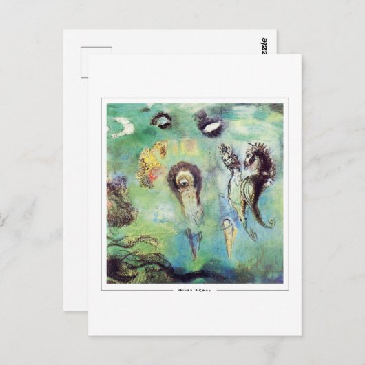 Odilon Redon #234 - Fine Art Postcard Postkarte (Vorne/Hinten)