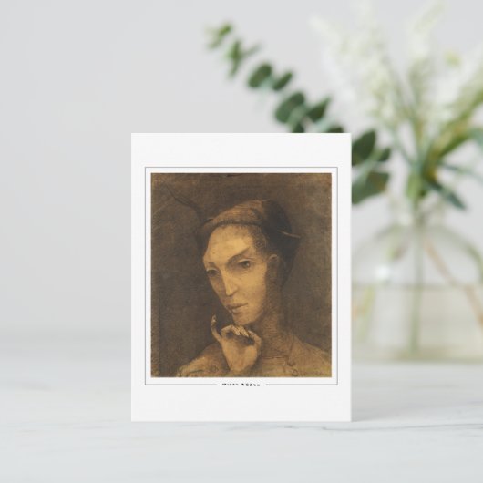 Odilon Redon #264 - Fine Art Postcard Postkarte (Stehend Vorderseite)