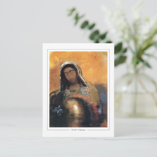 Odilon Redon #315 - Fine Art Postcard Postkarte (Stehend Vorderseite)