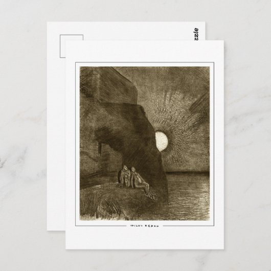 Odilon Redon #678 - Fine Art Postcard Postkarte (Vorne/Hinten)