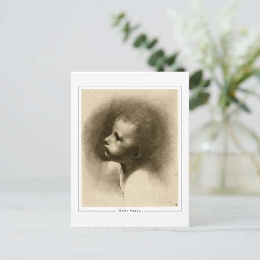 Odilon Redon #733 - Fine Art Postcard Postkarte (Stehend Vorderseite)