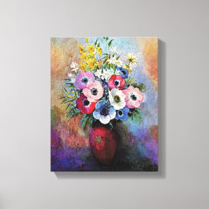 Odilon Redon Anemones - Kunstsymbolismus Leinwanddruck