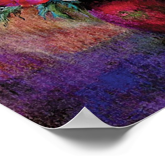 Odilon Redon Anemones - Kunstsymbolismus Poster (Ecke)