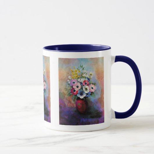 Odilon Redon Anemones - Kunstsymbolismus Tasse (Rechts)
