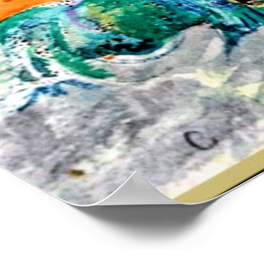 Odilon Redon - Apollo Riding a Green Monster Poster (Ecke)