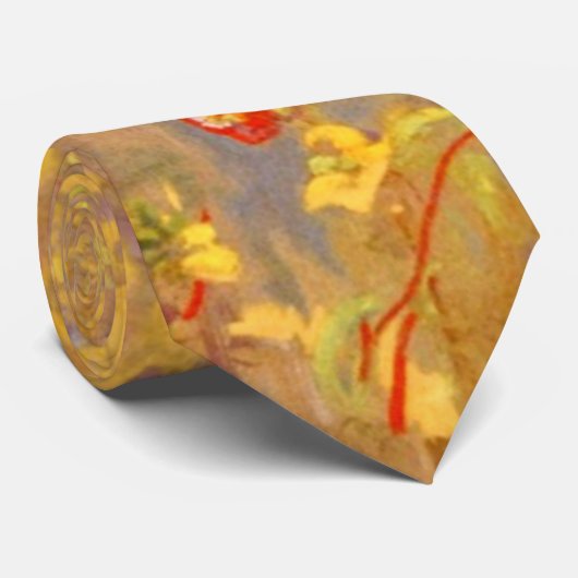 Odilon Redon - Baum auf gelbem Hintergrund Krawatte (Gerollt)