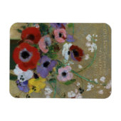 Odilon Redon Blume CC0551 Kühlschrank Art Collecti Magnet (Horizontal)