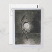 Odilon Redon - Blume des Sumpfes, ein Mensch mit K Postkarte (Vorne/Hinten)