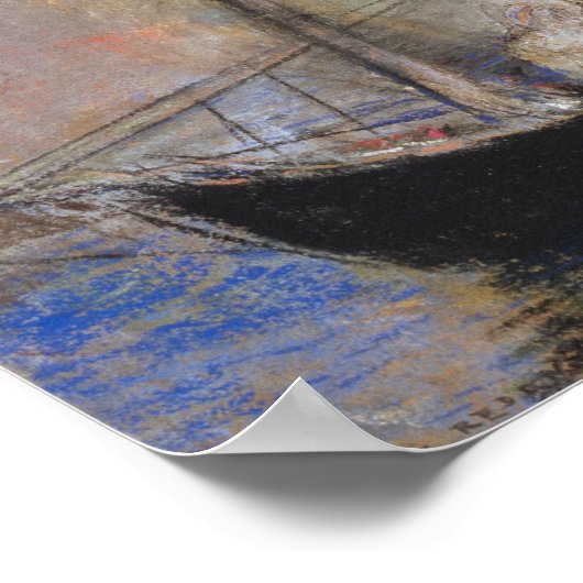 Odilon Redon , Blume Wolken , Malerei Poster (Ecke)