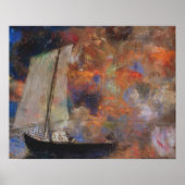 Odilon Redon , Blume Wolken , Malerei Poster (Vorne)