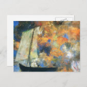Odilon Redon - Blume Wolken Postkarte (Vorne/Hinten)