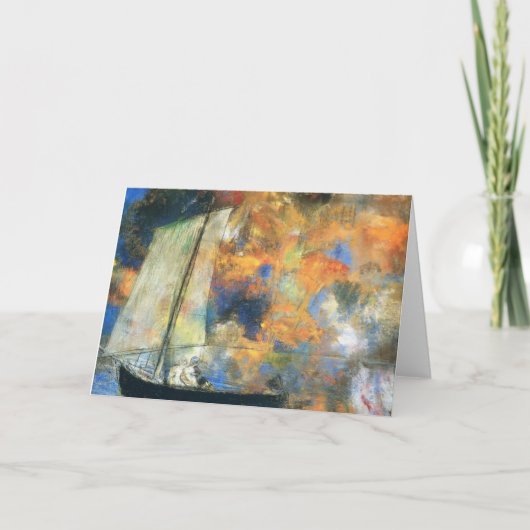 Odilon Redon- Blumen-Wolken Karte (Vorderseite)