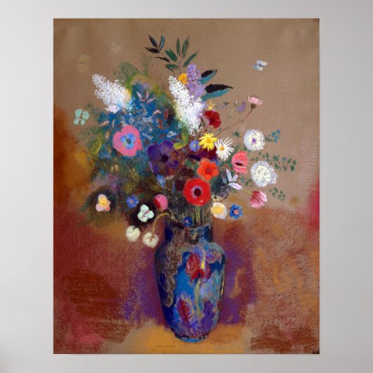 Odilon Redon Bouquet von Blume Poster (Vorne)