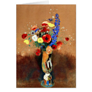 Odilon Redon - Bouquet von Wildblumen in Vase