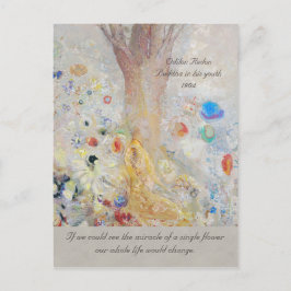 Odilon Redon Buddha CC0211 Wunder einer Blume Postkarte