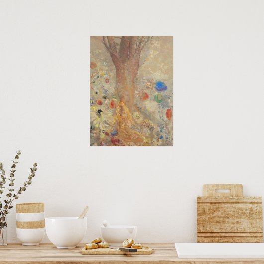 Odilon Redon Buddha in seiner Jugend CC027 Poster (Küche)