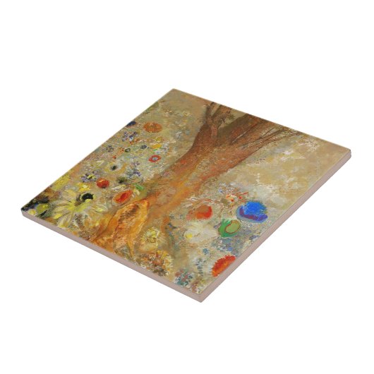 Odilon Redon Buddha in seiner Jugend Fliese (Seite)