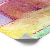 Odilon Redon, closed eyes 1889 Poster (Ecke)