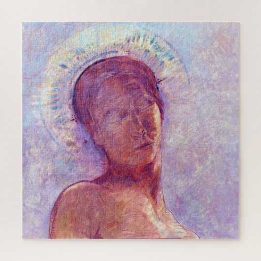 Odilon Redon, closed eyes 1889 Puzzle (Vertikal)