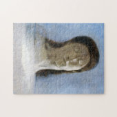 Odilon Redon, closed eyes 1890  Puzzle (Horizontal)