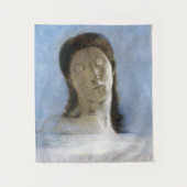 Odilon Redon, closed eyes 1890 Wandteppich (Vorderseite)