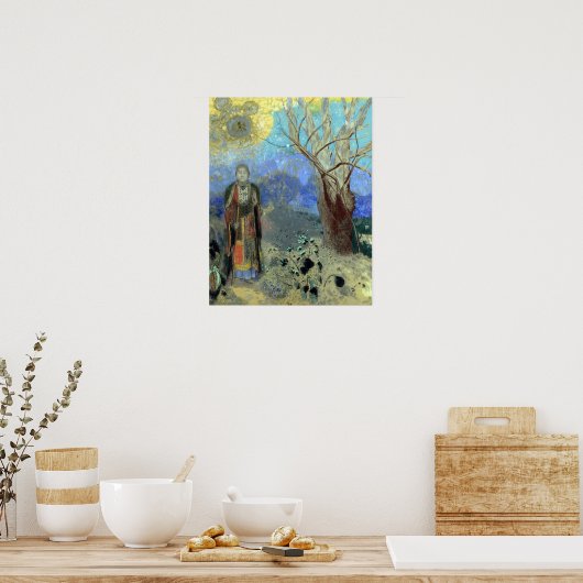 Odilon Redon Der Buddha Poster (Küche)