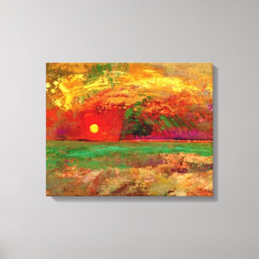 Odilon Redon - Der Sonnenuntergang Leinwanddruck (Vorderseite)