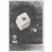 Odilon Redon, Der Würfel, 1880 Aufkleber (Vorderseite)