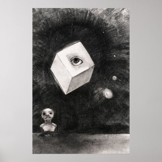 Odilon Redon, Der Würfel, 1880  Poster (Vorne)