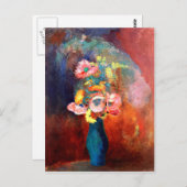 Odilon Redon - Ethereal Vase der Blume Postkarte (Vorne/Hinten)