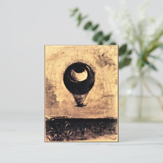 Odilon Redon - Eye Balloon Postkarte (Stehend Vorderseite)