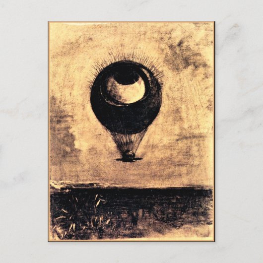 Odilon Redon - Eye Balloon Postkarte (Vorderseite)