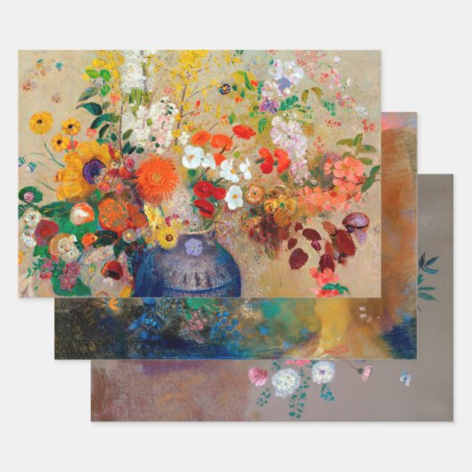 Odilon Redon, Floral Geschenkpapier Set (Set)