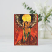 Odilon Redon Gemälde, The Flame (Göttin des Feuers Postkarte (Stehend Vorderseite)