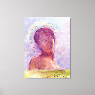 Odilon Redon, geschlossene Augen 1889 Leinwanddruck
