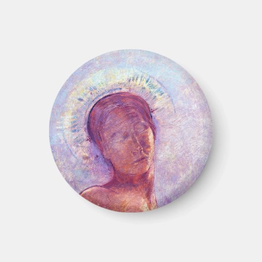 Odilon Redon, geschlossene Augen 1889 Magnet (Vorne)