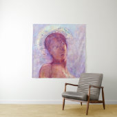 Odilon Redon, geschlossene Augen 1889 Wandteppich (Beispiel)