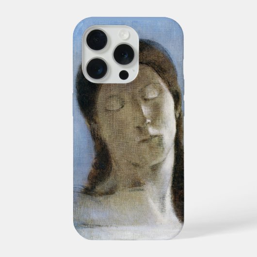 Odilon Redon, geschlossene Augen 1890 iPhone Hülle (Rückseite)